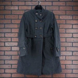 ANTHROPOLOGIE Hazel Pea Coat Double Breasted Long
